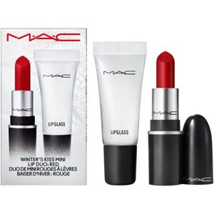 MAC Cosmetics Holiday Winter's Kiss Mini Lip Duo ajándékszett árnyalat Red 2 db