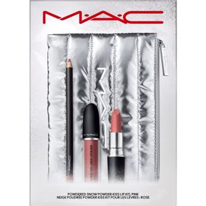 MAC Cosmetics Holiday Powdered Snow Kiss Lip Kit ajándékszett Pink árnyalat