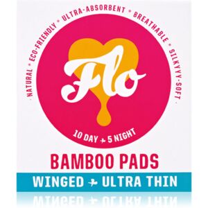 FLO Ultra Thin Bamboo egészségügyi betétek Nappali és éjjeli ápolás 15 db