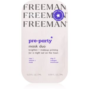 Freeman Pre-Party élénkítő arcmaszk duo 9 ml