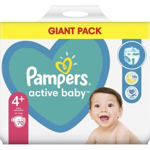 Pampers Active Baby Size 4 Plus eldobható pelenkák 10-15 kg 70 db