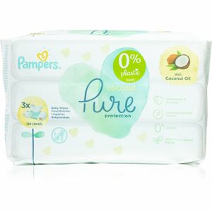 Pampers Pure Protection Coconut finom nedves törlőkendők gyermekeknek az érzékeny bőrre 3x42 db