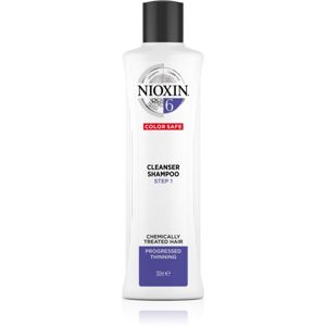 Nioxin System 6 Color Safe Cleanser Shampoo tisztító sampon a kémiailag kezelt hajra 300 ml