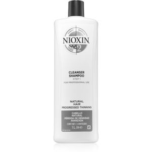 Nioxin System 2 Cleanser Shampoo tisztító sampon vékonyszálú és normál hajra 1000 ml