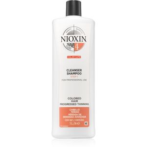 Nioxin System 4 Color Safe finom állagú sampon a festett és károsult hajra 1000 ml