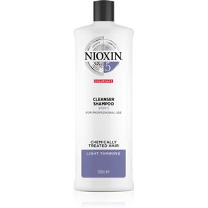 Nioxin System 5 Color Safe Cleanser Shampoo tisztító sampon a festett, ritkuló hajra 1000 ml