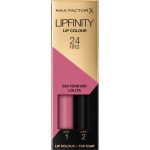 Max Factor Lipfinity Lip Colour hosszan tartó rúzs balzsammal árnyalat 022 Forever Lolita 4,2 g