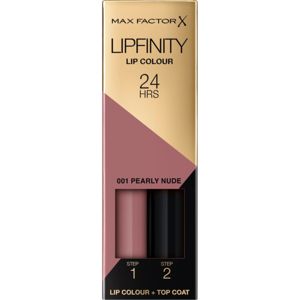 Max Factor Lipfinity Lip Colour hosszan tartó rúzs balzsammal árnyalat 001 Pearly Nude 4,2 g