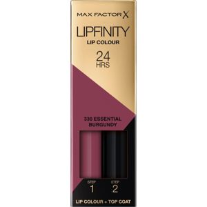 Max Factor Lipfinity Lip Colour hosszan tartó rúzs balzsammal árnyalat 330 Essential Burgundy 4,2 g