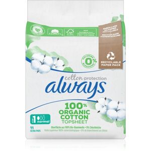 Always Cotton Protection Normal egészségügyi betétek parfümmentes 11 db