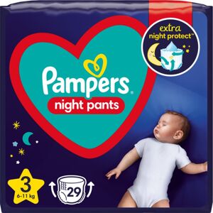 Pampers Night Pants Size 3 eldobható nadrágpelenkák éjszakára 6-11 kg 29 db