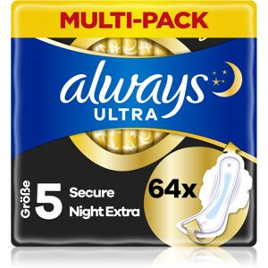 Always Ultra Secure Night Extra egészségügyi betétek 64 db