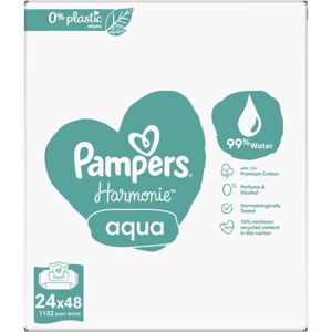 Pampers Harmonie Aqua nedves törlőkendő gyerekeknek 24x48 db