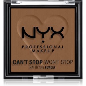 NYX Professional Makeup Can't Stop Won't Stop Mattifying Powder mattító púder árnyalat 09 Deep 6 g