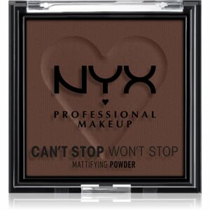 NYX Professional Makeup Can't Stop Won't Stop Mattifying Powder mattító púder árnyalat 10 Rich 6 g