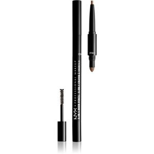 NYX Professional Makeup 3-In-1 Brow Pencil szemöldökformázó ceruza árnyalat 02 Taupe