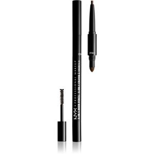 NYX Professional Makeup 3-In-1 Brow Pencil szemöldökformázó ceruza árnyalat 07 Espresso