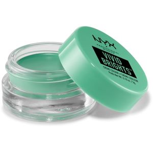 NYX Professional Makeup Vivid Brights krémes szemhéjfestékek és szemhéjtusok árnyalat 02 Aqua Sapphire 3 g