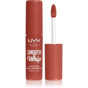 NYX Professional Makeup Smooth Whip Matte Lip Cream bársonyos rúzs kisimító hatással árnyalat 07 Pushin' Cushion 4 ml