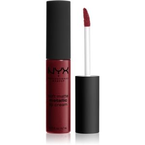 NYX Professional Makeup Soft Matte Metallic Lip Cream matt metál hatású folyékony ajakrúzs árnyalat 04 Budapest 6.7 ml