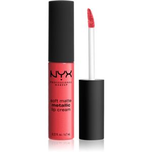 NYX Professional Makeup Soft Matte Metallic Lip Cream matt metál hatású folyékony ajakrúzs árnyalat 07 Manila 6.7 ml