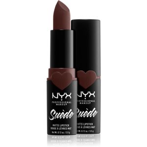 NYX Professional Makeup Suede Matte Lipstick mattító rúzs árnyalat 07 Cold Brew 3.5 g