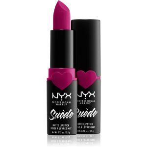 NYX Professional Makeup Suede Matte Lipstick mattító rúzs árnyalat 12 Clinger 3.5 g