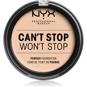 NYX Professional Makeup Can't Stop Won't Stop Powder Foundation púderes make-up árnyalat 4 - Light Ivory 10.7 g