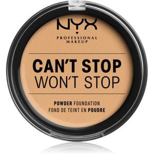 NYX Professional Makeup Can't Stop Won't Stop Powder Foundation púderes make-up árnyalat 8 True Beige 10.7 g