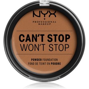 NYX Professional Makeup Can't Stop Won't Stop Powder Foundation púderes make-up árnyalat 16 Mahogany 10.7 g