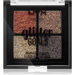 NYX Professional Makeup Glitter Goals highlighter paletta kis csomagolás