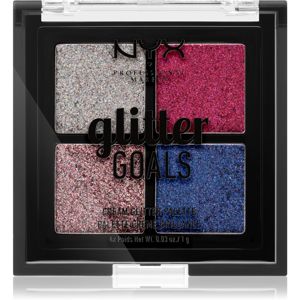 NYX Professional Makeup Glitter Goals highlighter paletta kis csomagolás