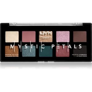 NYX Professional Makeup Mystic Petals szemhéjfesték paletta árnyalat Dark Mystic 10 x 0.8 g