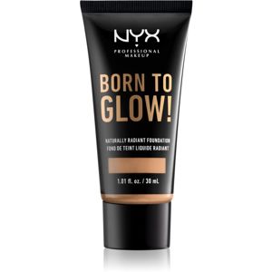NYX Professional Makeup Born To Glow élénkítő folyékony make-up árnyalat 10.3 Neutral Buff 30 ml