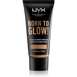 NYX Professional Makeup Born To Glow élénkítő folyékony make-up árnyalat 12.7 Neutral Tan 30 ml