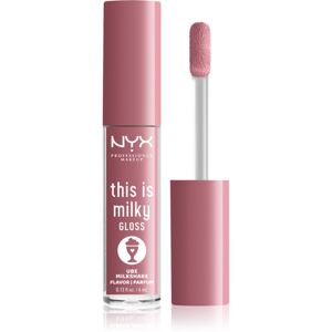NYX Professional Makeup This is Milky Gloss Milkshakes hidratáló ajakfény illatosított árnyalat 11 Ube Milkshake 4 ml