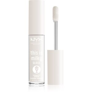 NYX Professional Makeup This is Milky Gloss Milkshakes hidratáló ajakfény illatosított árnyalat 16 Coquito Shake 4 ml