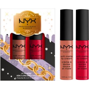 NYX Professional Makeup Limited Edition Xmass Mrs Claus Oh Deer Soft Matte Lip Cream Set ajakápoló készlet árnyalat 1 2x8 ml