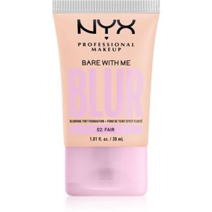 NYX Professional Makeup Bare With Me Blur Tint hidratáló alapozó árnyalat 02 Fair 30 ml