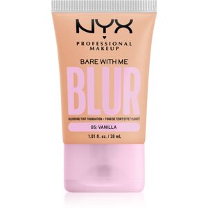 NYX Professional Makeup Bare With Me Blur Tint hidratáló alapozó árnyalat 05 Vanilla 30 ml