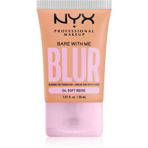 NYX Professional Makeup Bare With Me Blur Tint hidratáló alapozó árnyalat 06 Soft Beige 30 ml