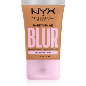 NYX Professional Makeup Bare With Me Blur Tint hidratáló alapozó árnyalat 08 Golden Light 30 ml