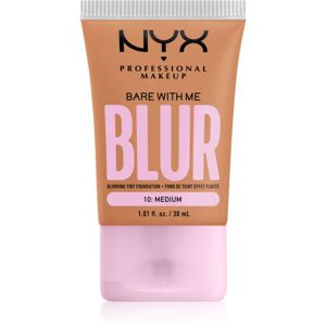 NYX Professional Makeup Bare With Me Blur Tint hidratáló alapozó árnyalat 10 Medium 30 ml