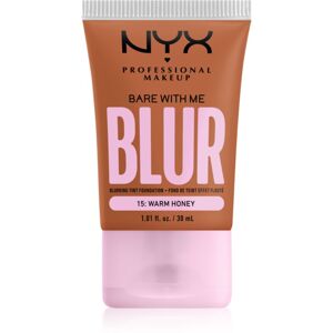 NYX Professional Makeup Bare With Me Blur Tint hidratáló alapozó árnyalat 15 Warm Honey 30 ml