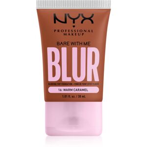 NYX Professional Makeup Bare With Me Blur Tint hidratáló alapozó árnyalat 16 Warm Caramel 30 ml