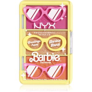 NYX Professional Makeup Barbie Mini Cheek Palette mini palettát két pirosító árnyalattal 28 g