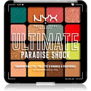 NYX Professional Makeup Ultimate Shadow Palette szemhéjfesték árnyalat Paradise Shock 16 db