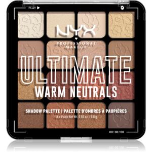 NYX Professional Makeup Ultimate Shadow Palette szemhéjfesték árnyalat Warm Neutrals 16 db