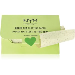 NYX Professional Makeup Blotting Paper mattító papírkák zöld teával 100 db