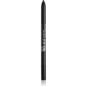 NYX Professional Makeup Tres Jolie Gel Pencil géles szemhéjceruza árnyalat 01 Pitch Black 0.5 g